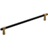 Amerock Mergence 8-13/16 Inch Center to Center Bar Cabinet Pull Matte Black / Champagne Bronze