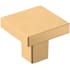 Amerock Monument 1-3/16 Inch Square Cabinet Knob Champagne Bronze