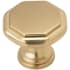 Amerock Torrance 1-3/16 Inch Geometric Cabinet Knob Champagne Bronze
