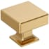 Amerock Lintel 1-1/4 Inch Square Cabinet Knob Champagne Bronze