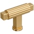 Amerock Ballard 9/16 Inch Fluted Bar Cabinet Knob Champagne Bronze