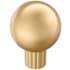 Amerock Cowrie 1-1/8 Inch Fluted Round Cabinet Knob Champagne Bronze