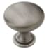 Amerock Edona 1-1/4 Inch Diameter Mushroom Cabinet Knob - Package of 25 Antique Silver