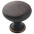 Amerock Everyday Heritage 1-1/4 Inch Diameter Mushroom Cabinet Knob - Package of 15 Oil Rubbed Bronze