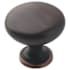 Amerock Edona 1-1/4 Inch Mushroom Cabinet Knob Oil Rubbed Bronze