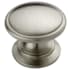 Amerock Everyday Heritage 1-1/4 Inch Diameter Mushroom Cabinet Knob - Package of 15 Satin Nickel