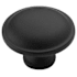 Amerock Everyday Heritage 1-1/4 Inch Mushroom Cabinet Knob Matte Black