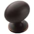 Amerock Everyday Heritage 1-3/8 Inch Long Oval Cabinet Knob - Pack of 25 Oil Rubbed Bronze