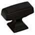 Amerock Mulholland 1-1/2 Inch Rectangular Cabinet Knob Black Bronze
