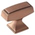 Amerock Mulholland 1-1/2 Inch Rectangular Cabinet Knob Brushed Copper