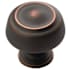 Amerock Kane 1-3/16 Inch Diameter Mushroom Cabinet Knob - Package of 10 Oil Rubbed Bronze