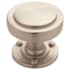 Amerock Rochdale 1-1/4 Inch Mushroom Cabinet Knob Satin Nickel