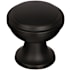 Amerock Westerly 1-3/16 Inch Mushroom Cabinet Knob Black Bronze