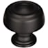Amerock Kane 1-5/8 Inch Mushroom Cabinet Knob Black Bronze