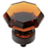 Amerock Traditional Classics 1-5/16 Inch Geometric Cabinet Knob Amber Black Bronze