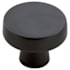 Amerock Blackrock 1-5/16 Inch Mushroom Cabinet Knob Black Bronze