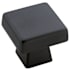 Amerock Blackrock 1-3/16 Inch Square Cabinet Knob Black Bronze