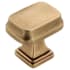 Amerock Revitalize 1-1/4 Inch Rectangular Cabinet Knob Gilded Bronze