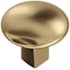 Amerock Riva 1-1/4 Inch Oval Cabinet Knob Champagne Bronze