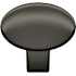 Amerock Riva 1-1/4 Inch Oval Cabinet Knob Graphite