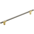 Amerock Urbanite 10-1/16 Inch Center to Center Bar Cabinet Pull Brushed Gold / Black Chrome