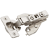 Amerock 1/2" (13mm) Overlay Face Frame Self Close Euro Concealed Cabinet Hinge - 1 Pair Nickel