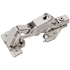 Amerock Full Overlay Face Frame 165 Degree Lazy Susan Bi-Fold Door Self Close Concealed Cabinet Hinge - 1 Pair Nickel