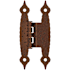 Amerock Functional Hardware Overlay Surface Mount Cabinet Door Hinge with 105 Degree Opening Angle - Pair Antique Copper