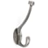 Amerock Adare Double Robe Hook Antique Silver