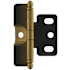 Amerock Functional Hardware Full Inset Wrap Cabinet Door Hinge with 105 Degree Opening Angle - Single Hinge Antique Brass