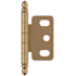 Amerock Functional Hardware Full Inset Wrap Cabinet Door Hinge with 105 Degree Opening Angle - Single Hinge Champagne Bronze