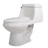 Anzzi Zeus 1.28 GPF One Piece Elongated Toilet with Left Hand Lever - Seat Included Glossy White