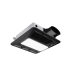 Anzzi 100 CFM 1.5 Sones Super Quiet Ceiling Mounted Energy Star Certified Bath Fan with LED Light and Humidity Sensor Black