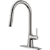 Anzzi 1.8 GPM Single Hole Pull Down Kitchen Faucet - Includes Escutcheon Brushed Nickel