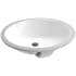 Anzzi Lanmia 19-1/2" Oval Vitreous China Undermount Bathroom Sink with Overflow Glossy White