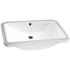 Anzzi Lanmia 24" Rectangular Vitreous China Undermount Bathroom Sink with Overflow Glossy White