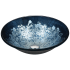 Anzzi Makata 17-5/8" Circular Glass Vessel Bathroom Sink Silver