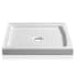 Anzzi Titan 36" x 36" Double Threshold Shower Base with Center Drain White