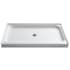 Anzzi Tier 36" x 60" Single Threshold Shower Base with Center Drain Glossy White