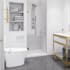Anzzi Fellow 72" High x 30" Wide Hinge Frameless Shower Door with Tempered Glass Brushed Gold