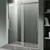 Anzzi Stellar 76" High x 60" Wide Sliding Frameless Shower Door with Clear Glass Brushed Nickel