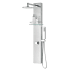 Anzzi Coastal 44" Retrofit Shower Panel with Single Function Rain Shower Head and 2 Jet Body Sprays Brushed Steel
