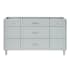Ariel Monroe 60" Double Free Standing Vanity Cabinet Only - Less Vanity Top Grey