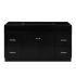 Ariel Hamlet 60" Single Free Standing Vanity Cabinet Only - Less Vanity Top Black