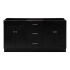 Ariel Hamlet 66" Double Free Standing Vanity Cabinet Only - Less Vanity Top Black