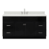Ariel Hamlet 66" Free Standing Single Basin Vanity Set with Cabinet and Quartz Vanity Top Black