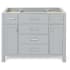 Ariel Bristol 42" Single Free Standing Vanity Cabinet Only - Less Vanity Top Grey