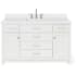 Ariel Bristol 54" Thick Quartz Vanity Top White