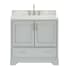 Ariel Stafford 36" Free Standing Single Basin Vanity Set with Cabinet and Marble Vanity Top Grey