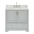 Ariel Stafford 37" Free Standing Single Basin Vanity Set with Cabinet and Marble Vanity Top Grey